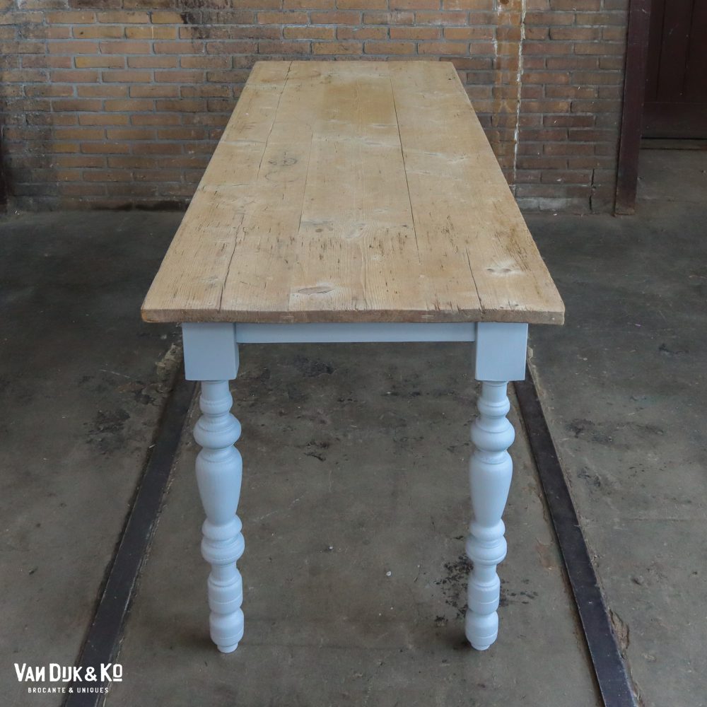 Landelijke tafel - grijs onderstel - Afbeelding 3