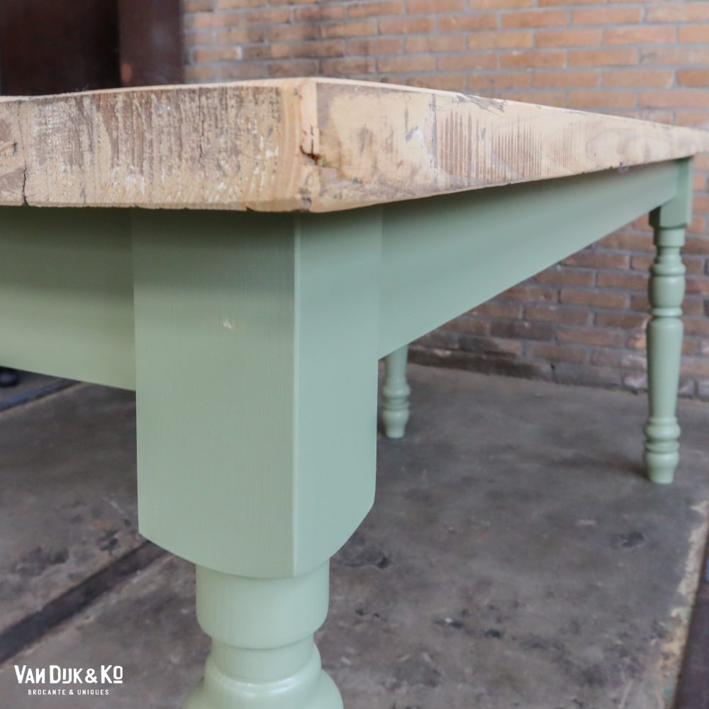 Landelijke tafel - groen onderstel - Afbeelding 8