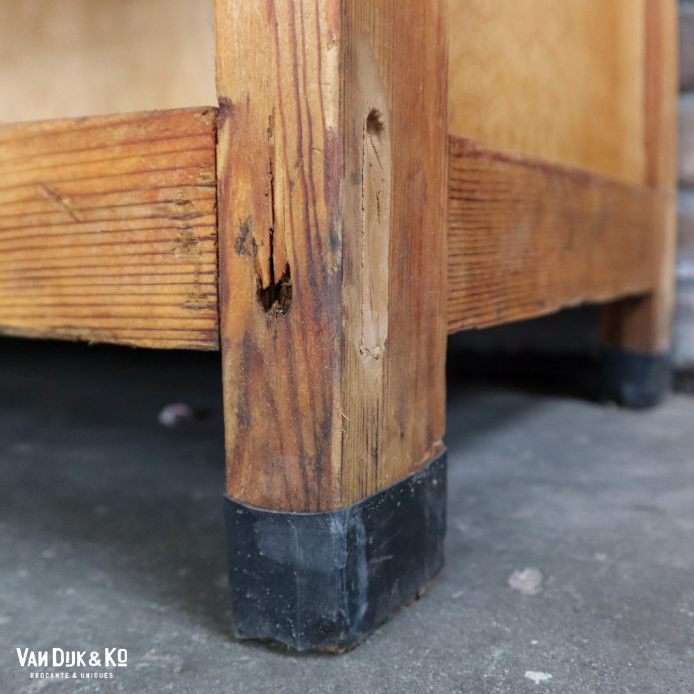 Vintage kleppenkast met glas - Afbeelding 11