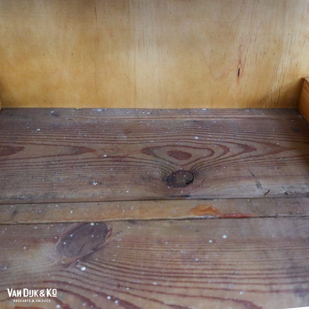 Vintage kleppenkast met glas - Afbeelding 12