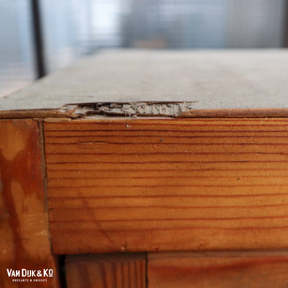 Vintage kleppenkast met glas - Afbeelding 13