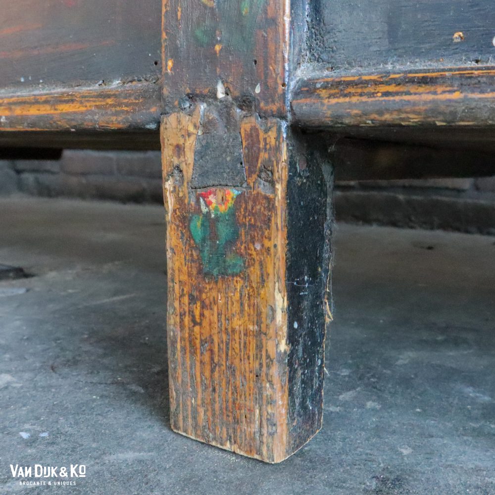 Brocante klepbank met bloemen - Afbeelding 15