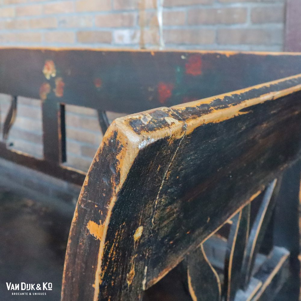 Brocante klepbank met bloemen - Afbeelding 18