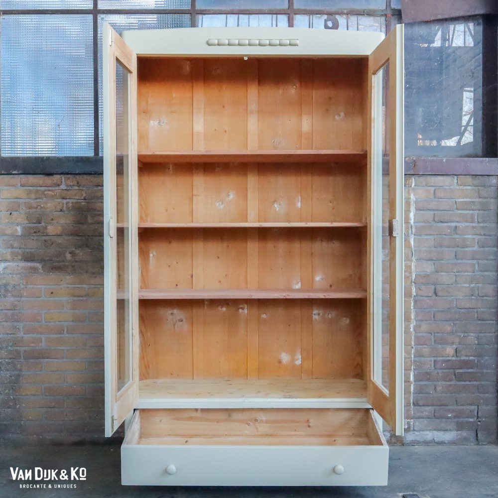 Brocante vitrinekast - Afbeelding 3