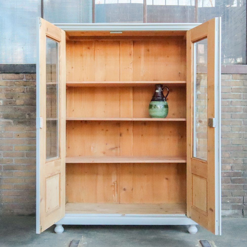 Brocante vitrinekast - Afbeelding 3