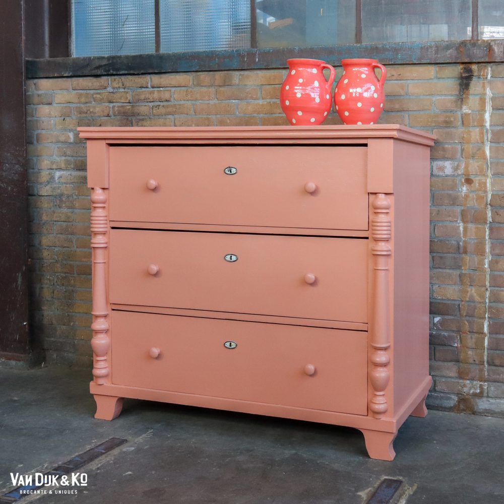 Zalmroze commode - Afbeelding 2