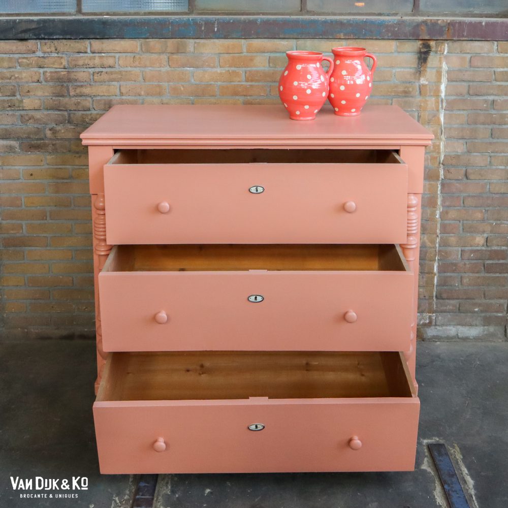 Zalmroze commode - Afbeelding 3