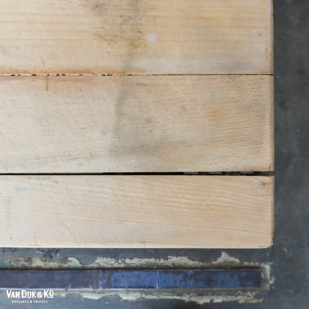 Brocante houten tafel - Afbeelding 7