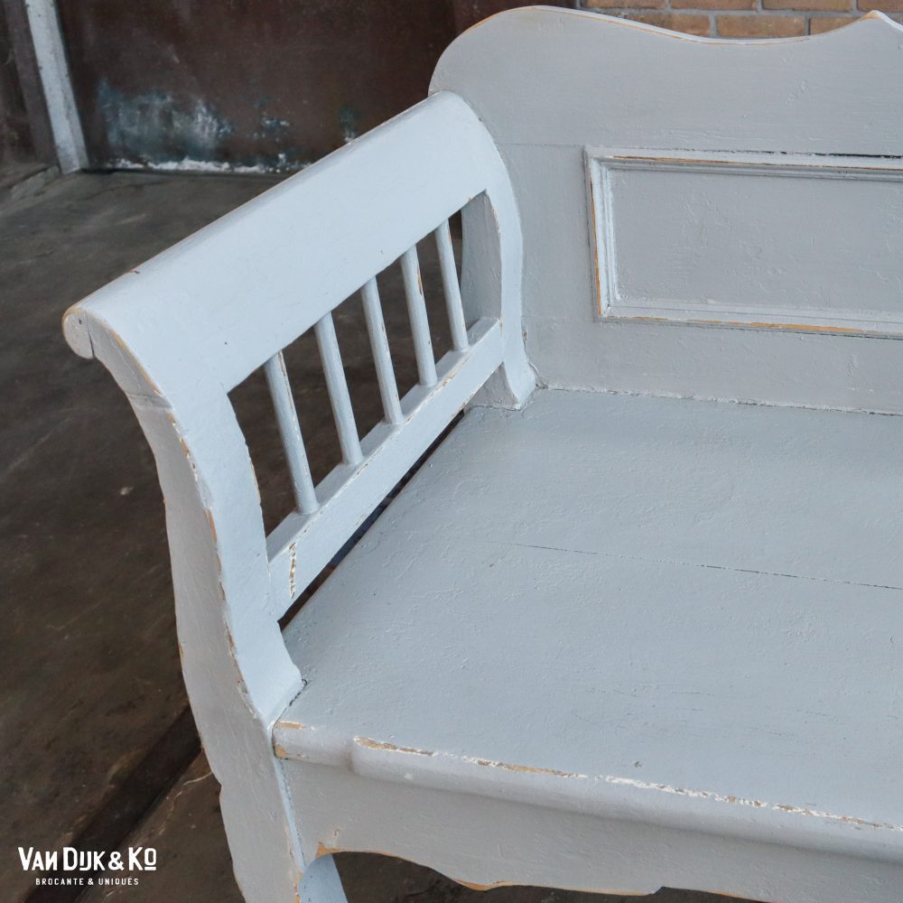 Grijze brocante bank - Afbeelding 7