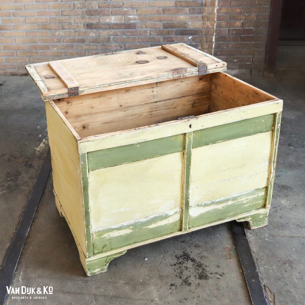 Brocante houten kist - Afbeelding 3