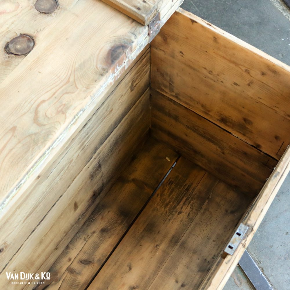 Brocante houten kist - Afbeelding 4