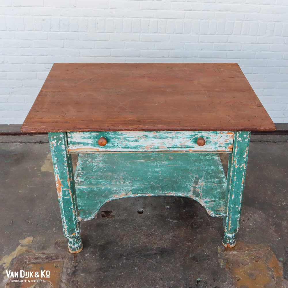 Brocante bureautje met la - Afbeelding 3