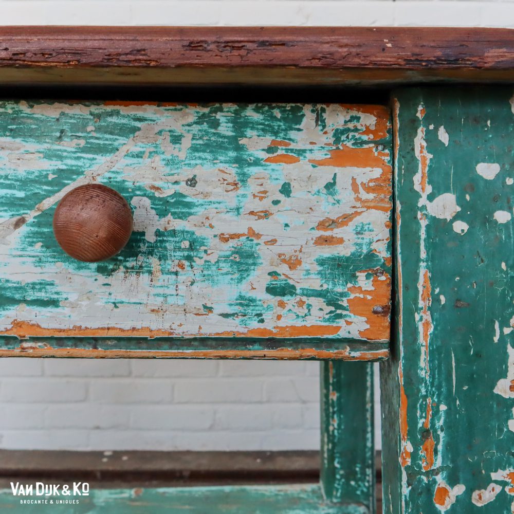 Brocante bureautje met la - Afbeelding 7
