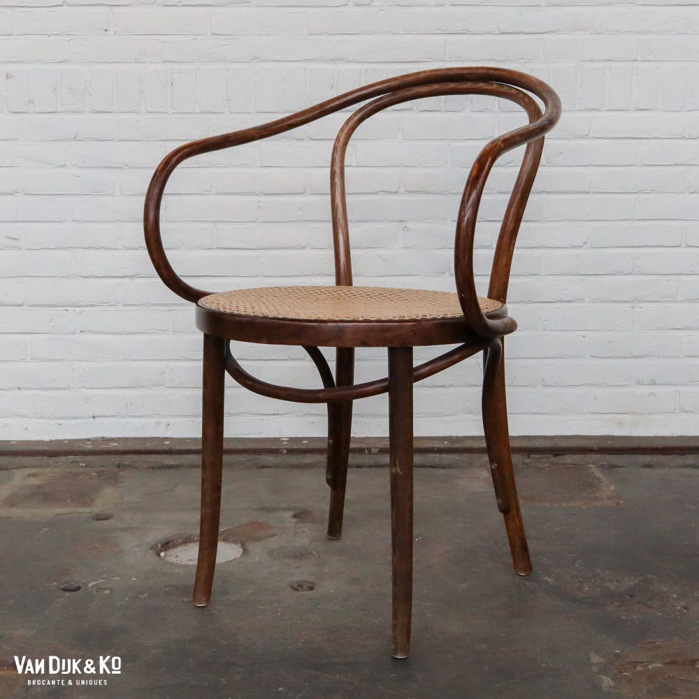 Vintage stoel met webbing zitting - Afbeelding 3