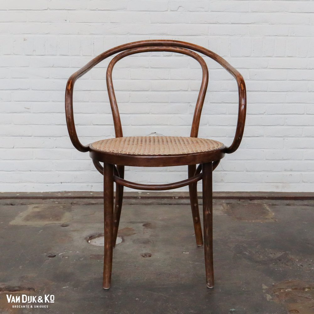 Vintage stoel met webbing zitting - Afbeelding 4