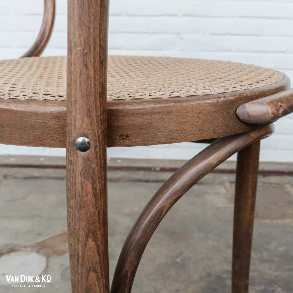 Vintage stoel met webbing zitting - Afbeelding 11