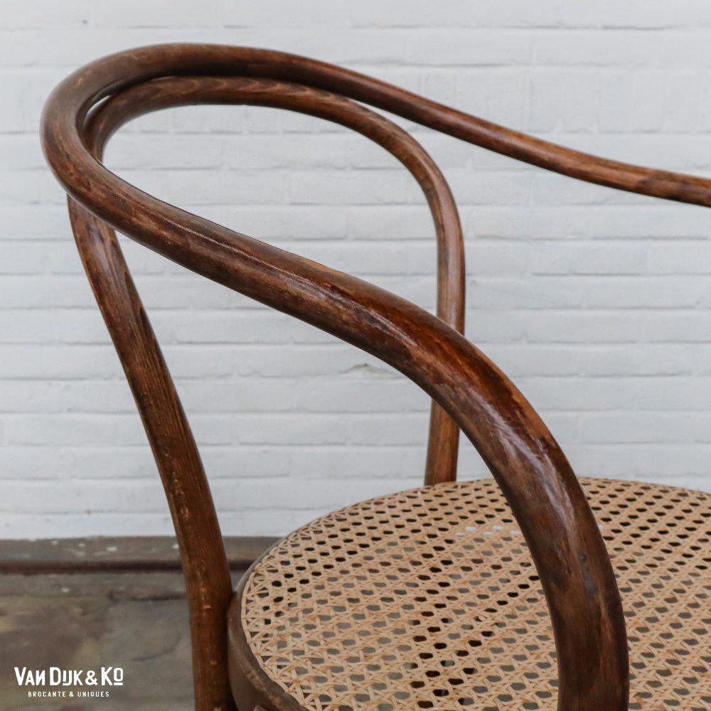 Vintage stoel met webbing zitting - Afbeelding 10