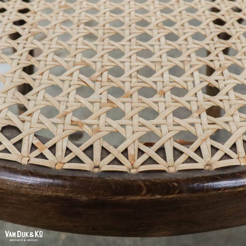 Vintage stoel met webbing zitting - Afbeelding 8