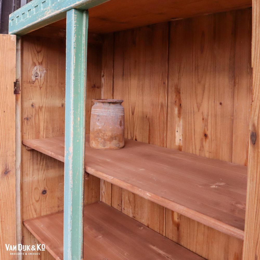 Driedeurs brocante kast - Afbeelding 4
