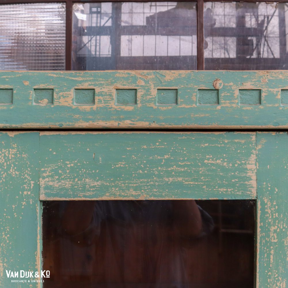 Driedeurs brocante kast - Afbeelding 7