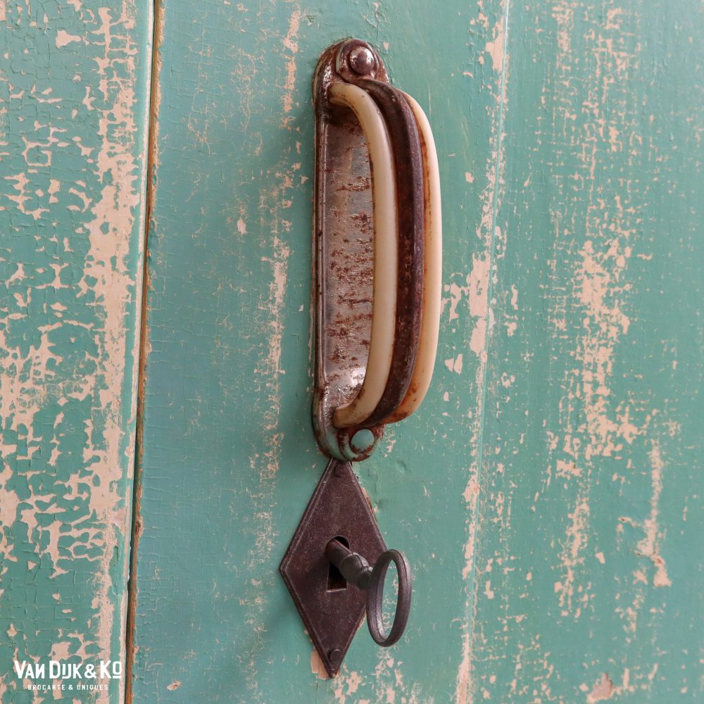 Driedeurs brocante kast - Afbeelding 10