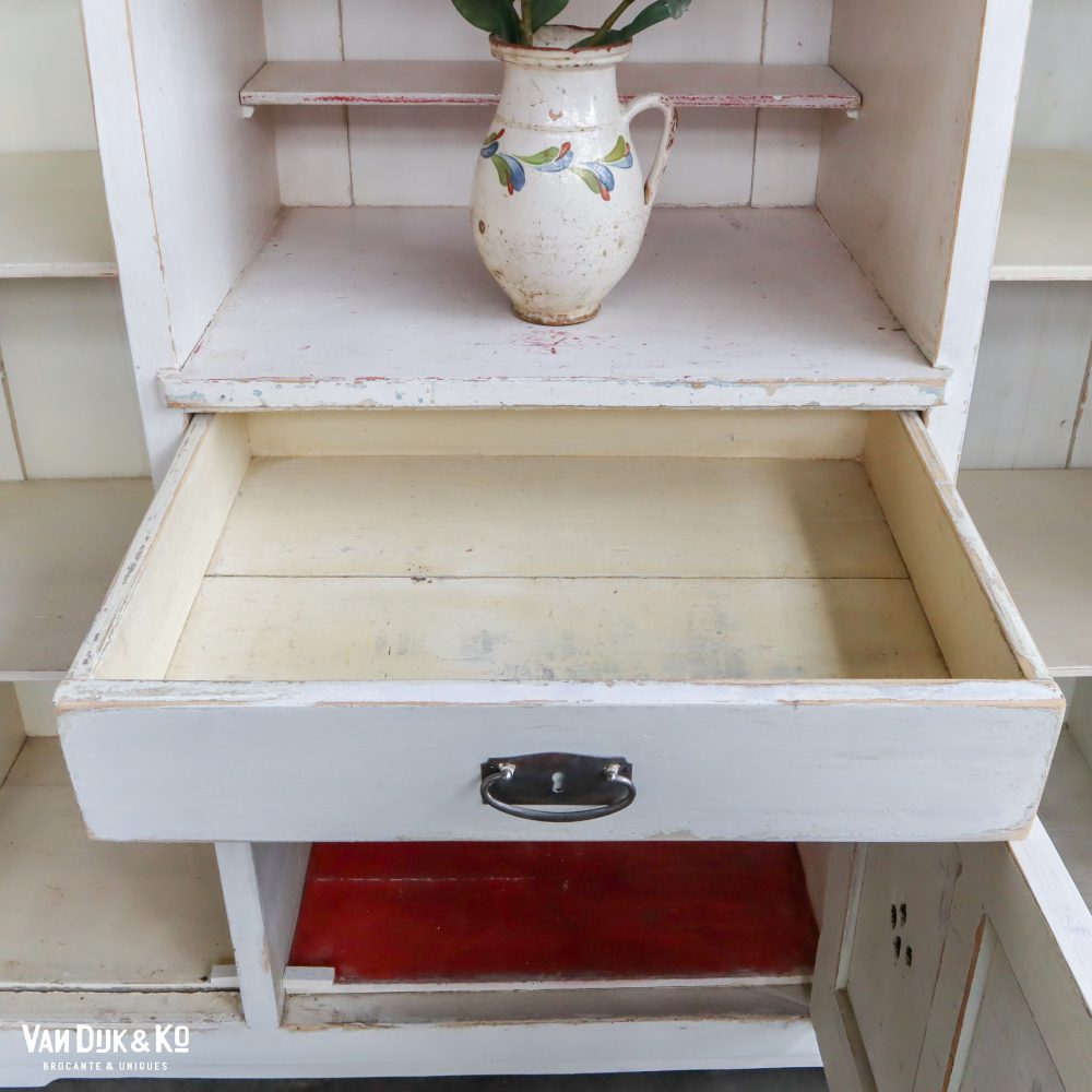 Grote brocante vitrinekast - Afbeelding 4