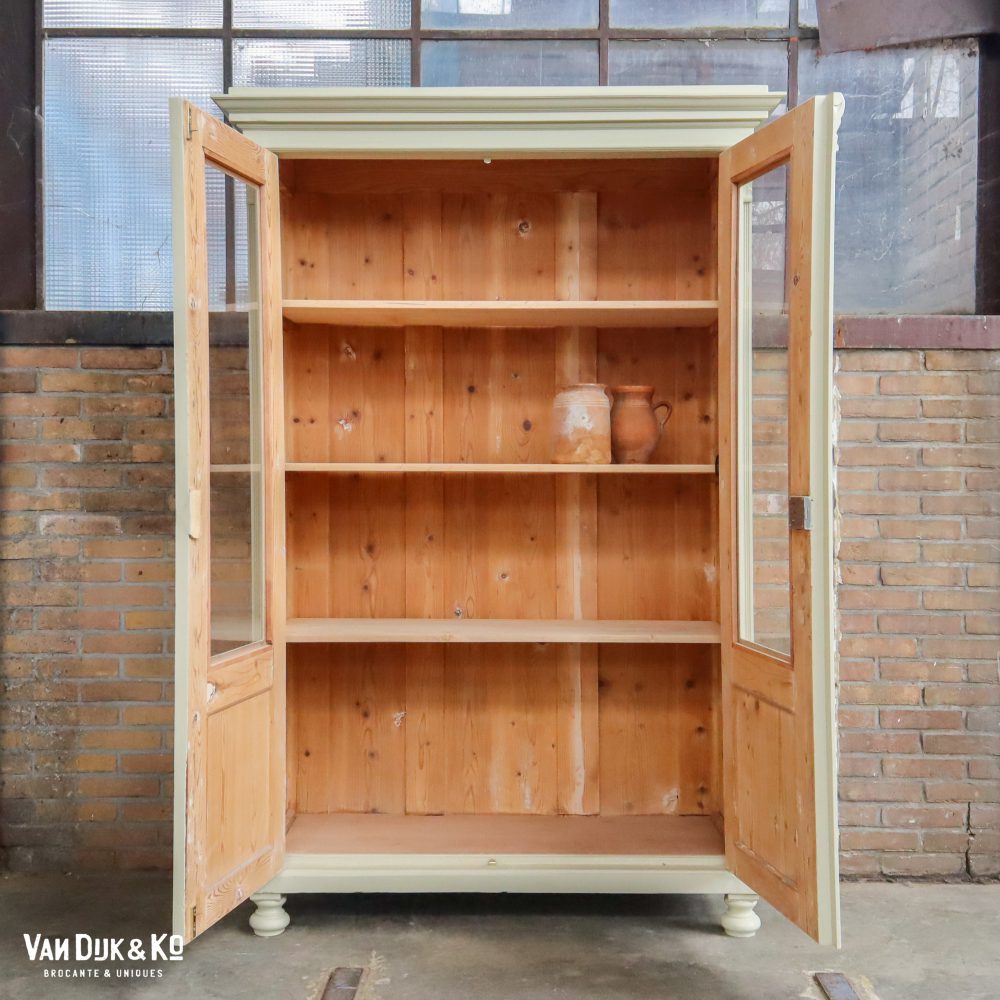 Brocante vitrinekast - Afbeelding 3