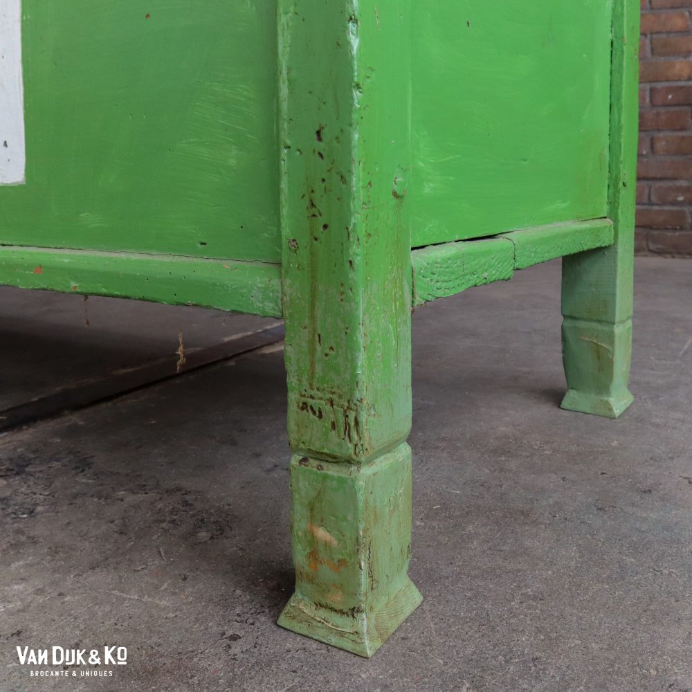 Beschilderde groene klepbank - Afbeelding 14