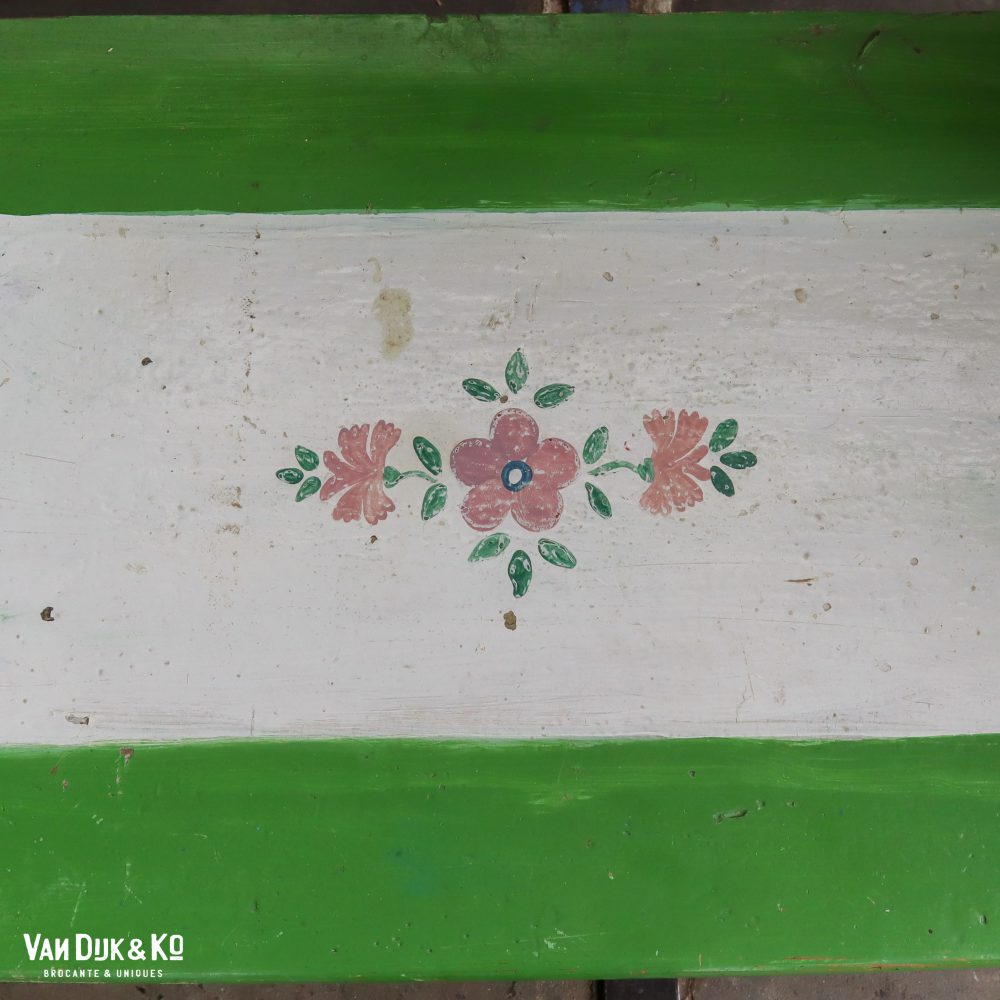 Beschilderde groene klepbank - Afbeelding 10