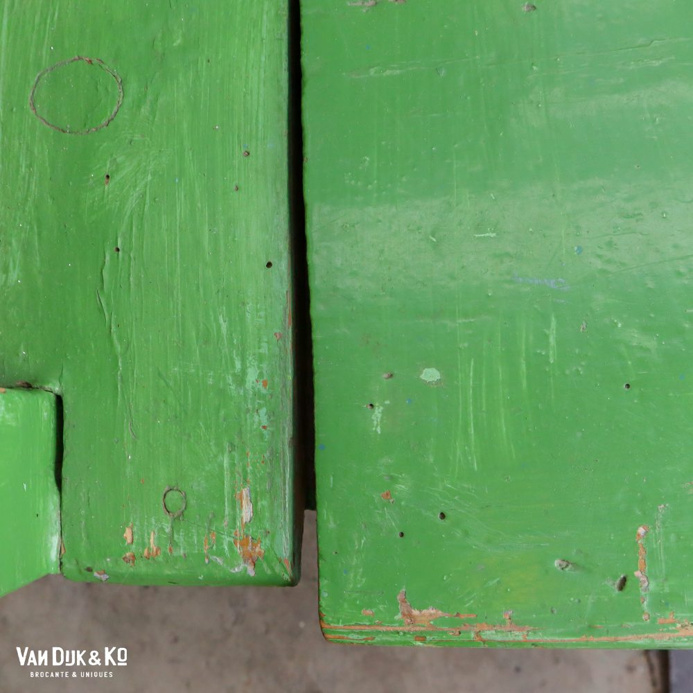 Beschilderde groene klepbank - Afbeelding 11