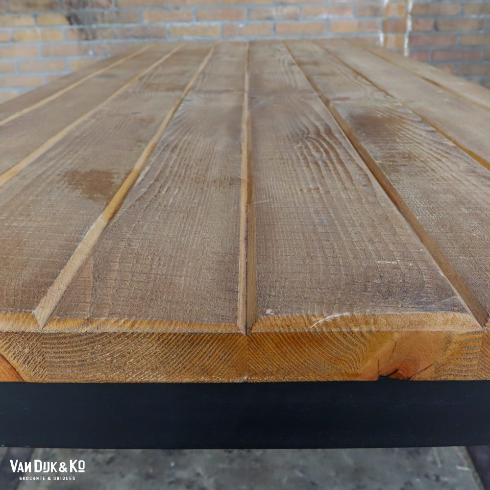 Tafel met zwart metalen frame - Afbeelding 6