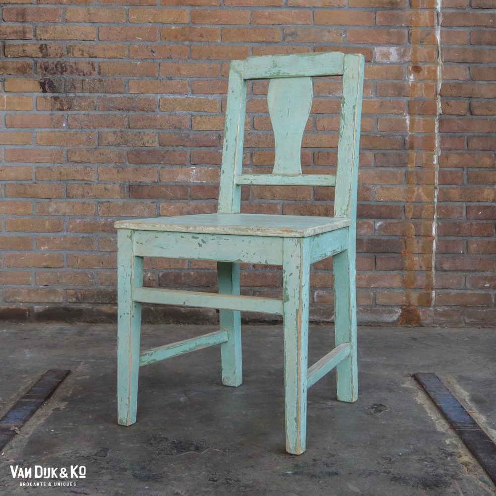 Houten brocante stoelen - Afbeelding 3