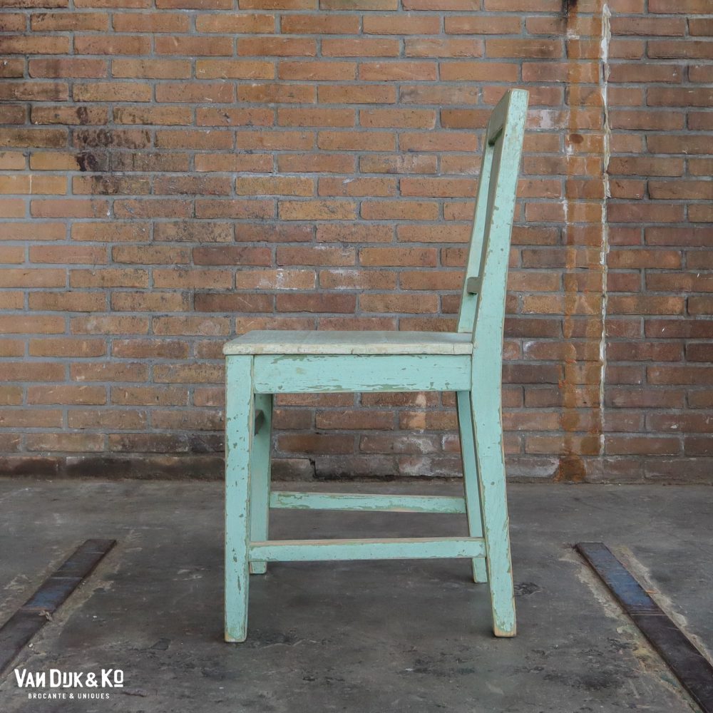 Houten brocante stoelen - Afbeelding 4