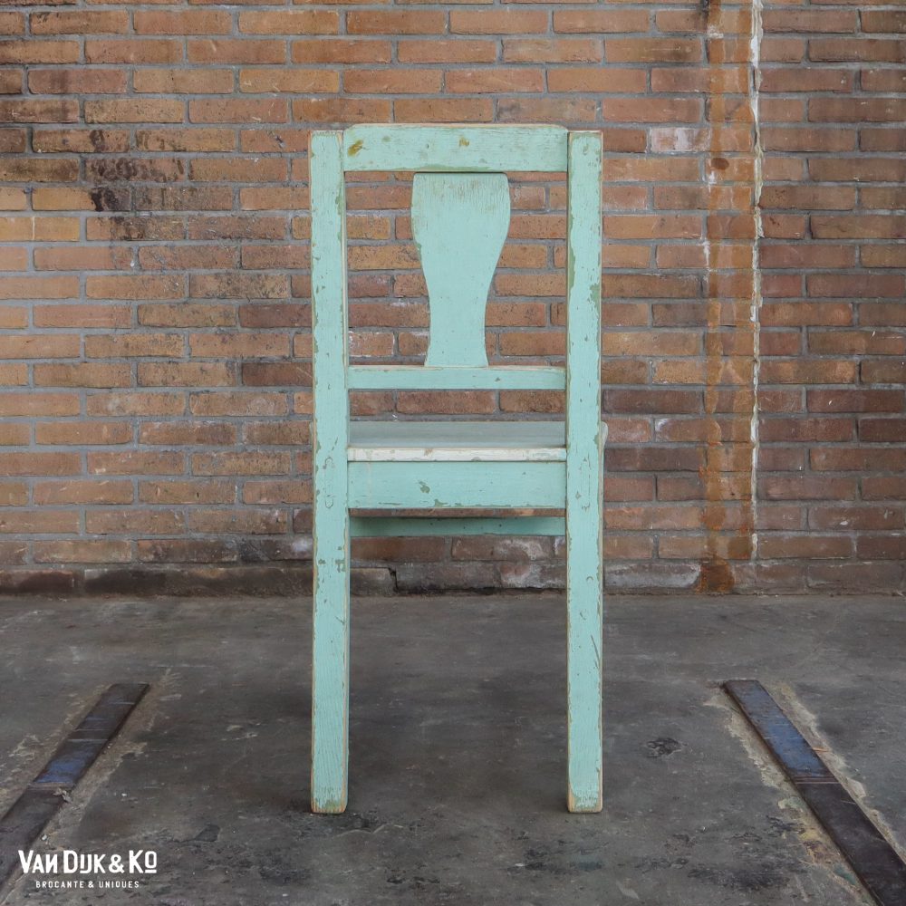 Houten brocante stoelen - Afbeelding 5