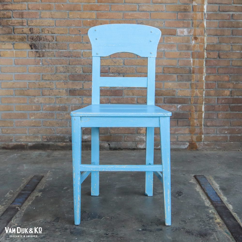 Houten brocante stoelen - Afbeelding 4