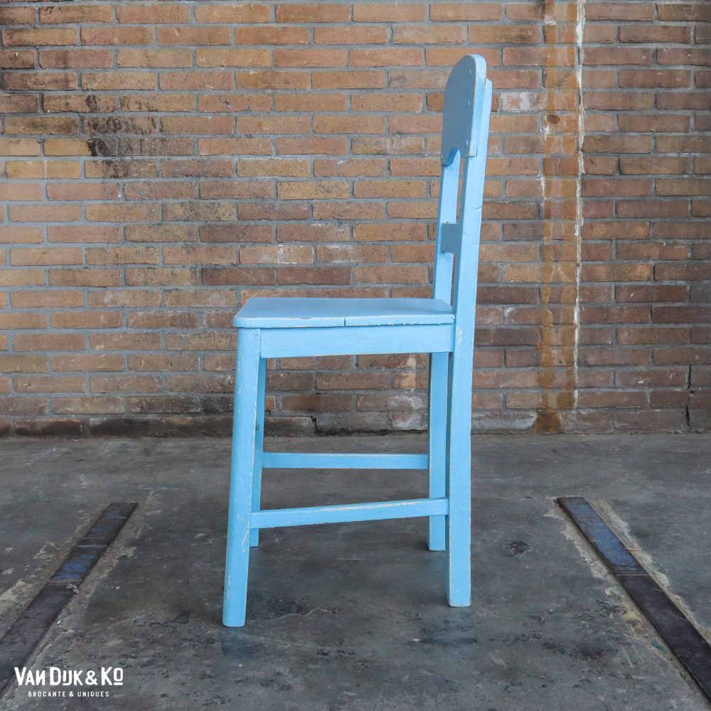 Houten brocante stoelen - Afbeelding 5