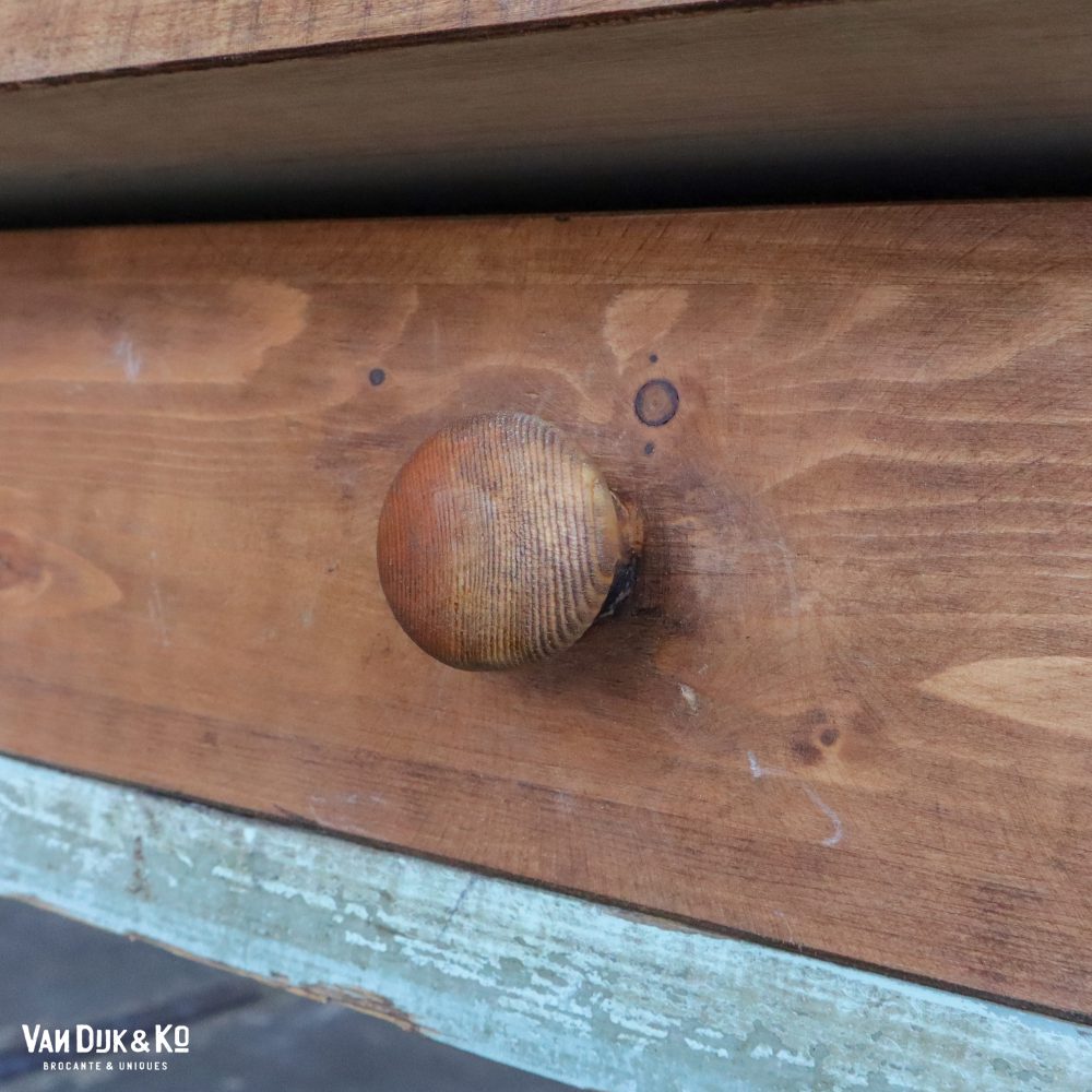 Brocante tafel met lades - Afbeelding 8
