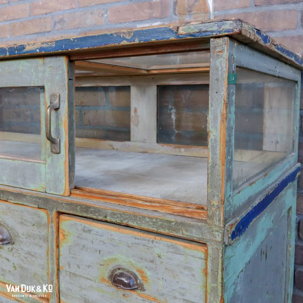 Vintage toonbank met lades - Afbeelding 8