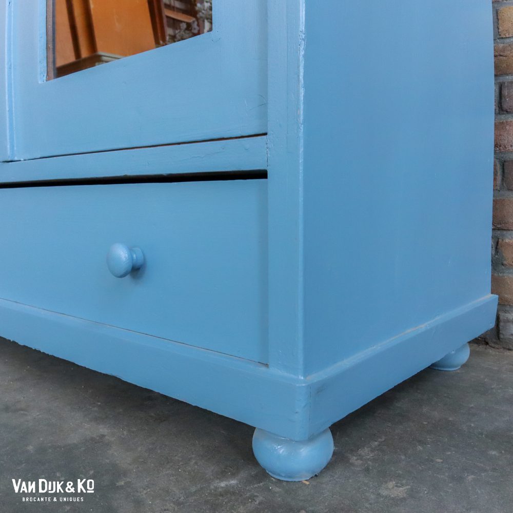 Blauwe vitrinekast - Afbeelding 8