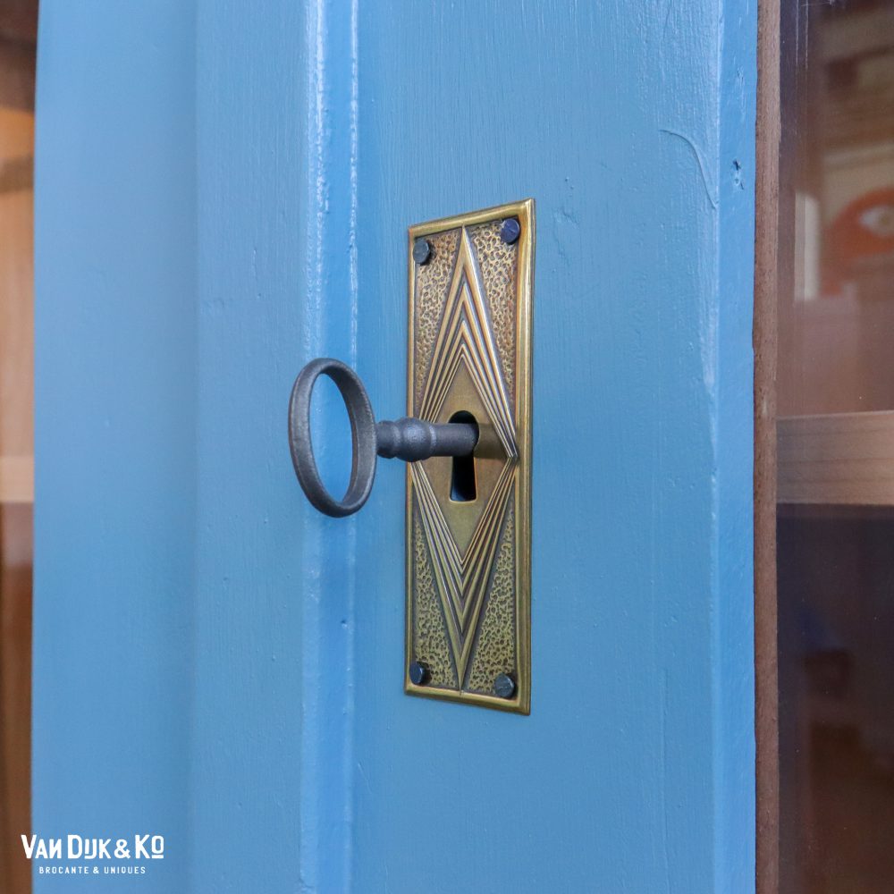 Blauwe vitrinekast - Afbeelding 6