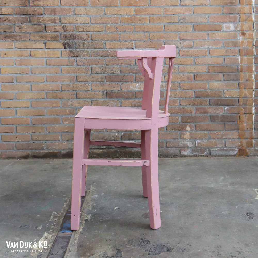 Brocante roze stoelen - Afbeelding 3