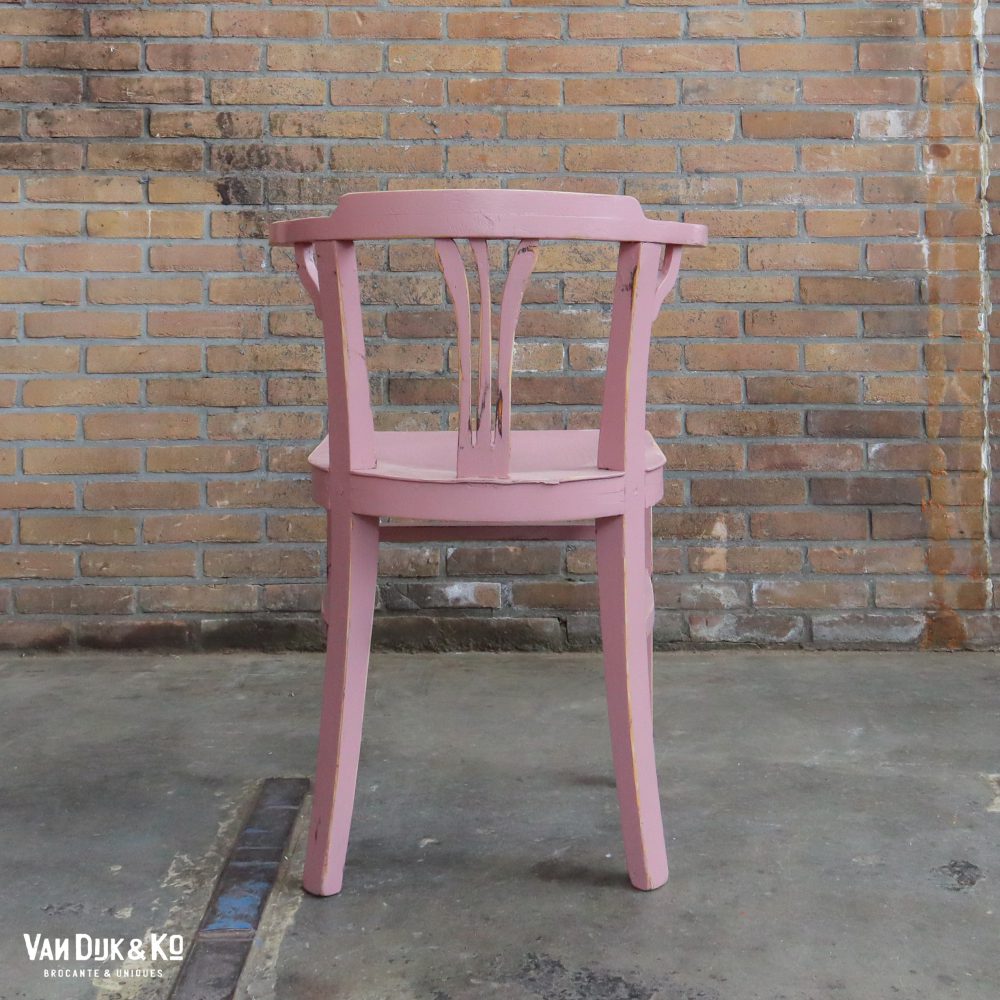 Brocante roze stoelen - Afbeelding 4