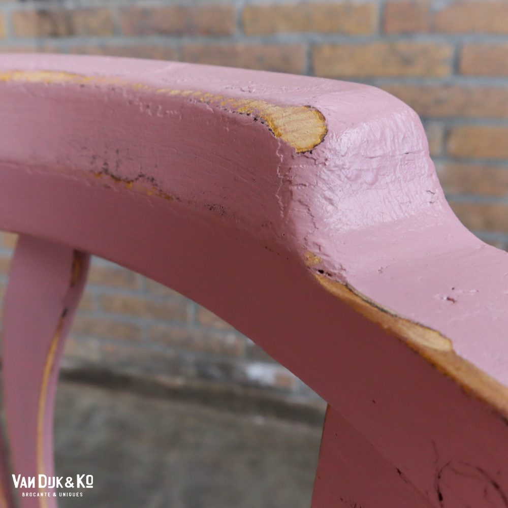 Brocante roze stoelen - Afbeelding 8