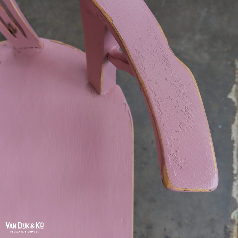Brocante roze stoelen - Afbeelding 6