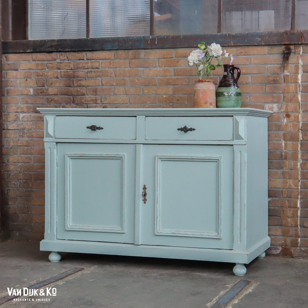 Lichtblauwe commode - Afbeelding 2