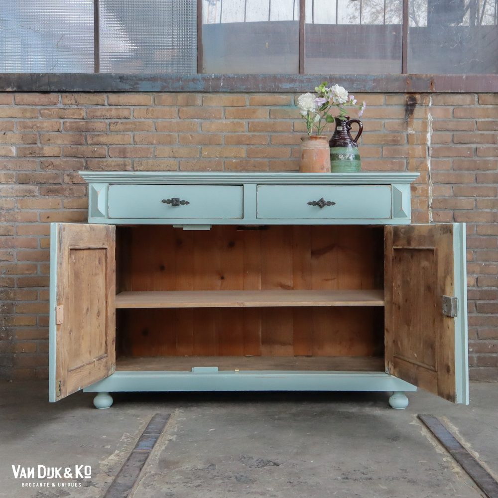 Lichtblauwe commode - Afbeelding 3