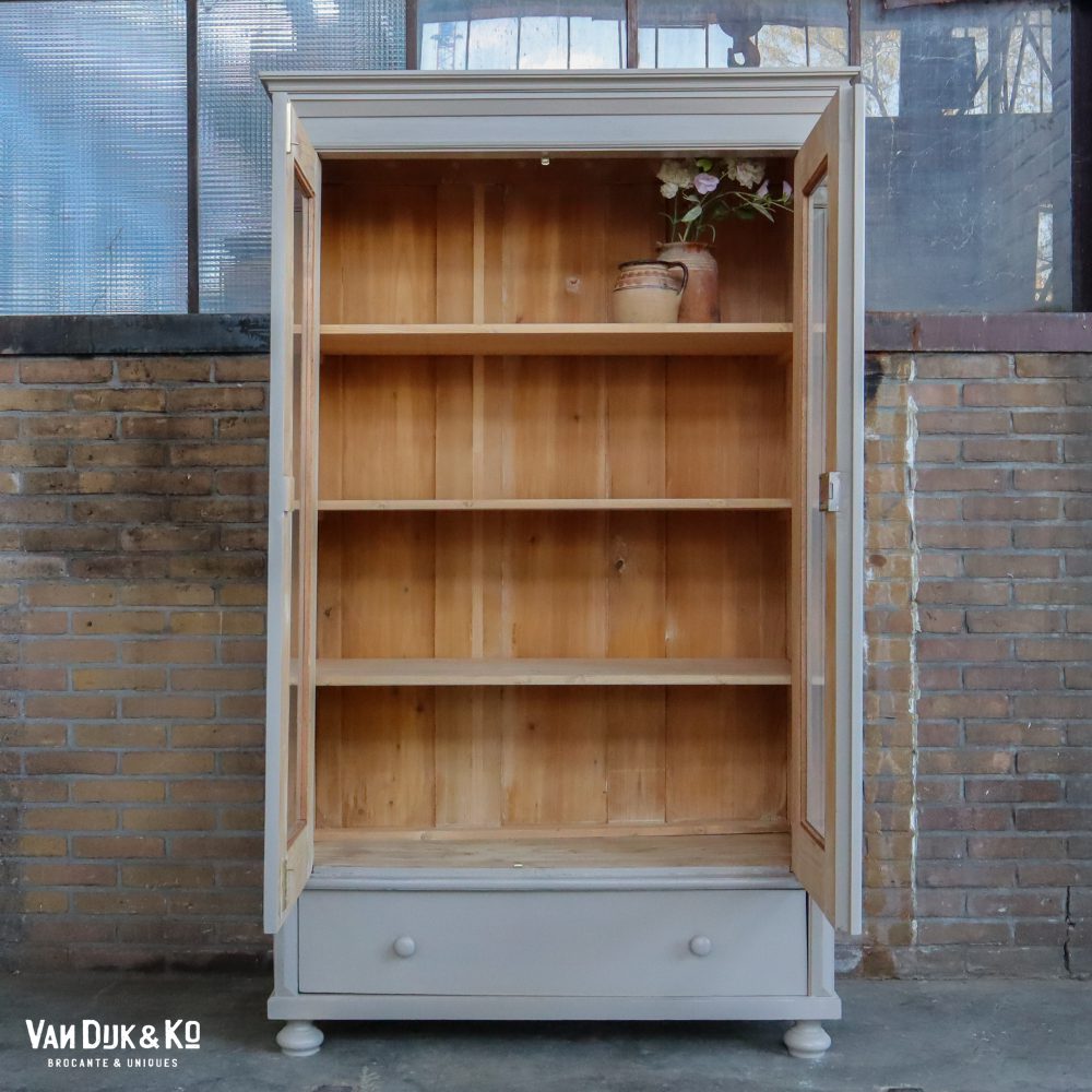 Brocante vitrinekast - Afbeelding 3