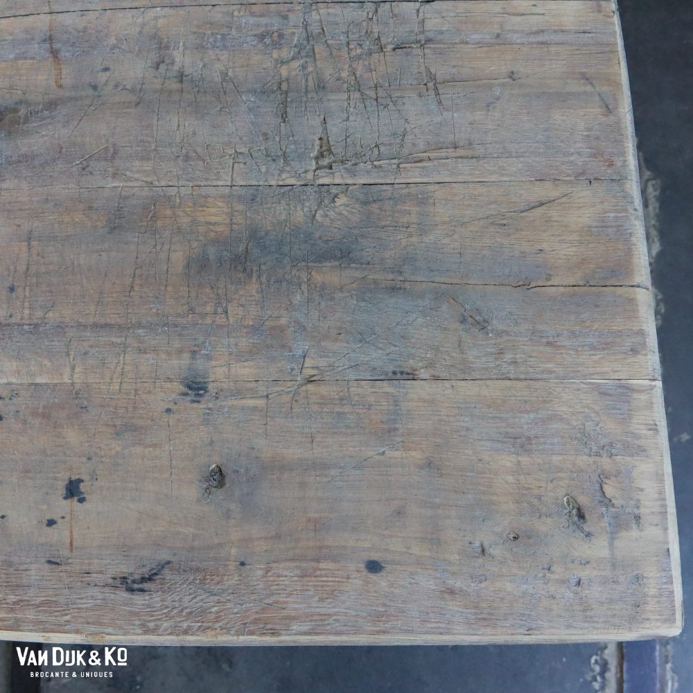 Houten kruispoottafel - Afbeelding 7