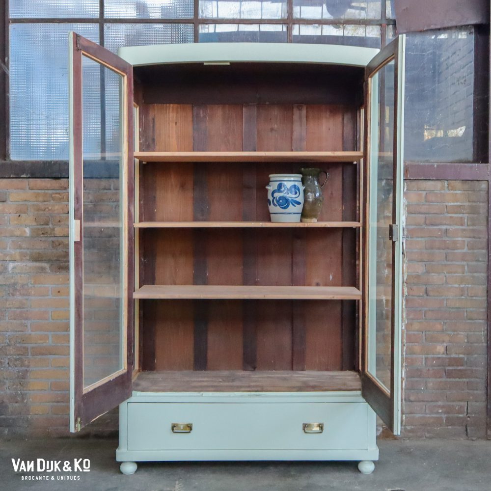 Brocante vitrinekast - Afbeelding 3