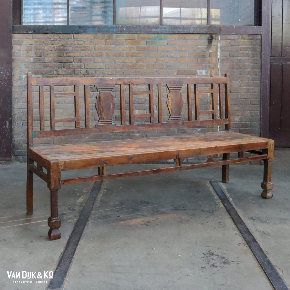 Brocante Indiase stationsbank